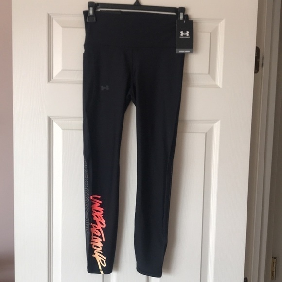 Brand New Under Armour Heatgear Compression High Rise Ankle Leggings 80’s Style - Picture 13 of 13